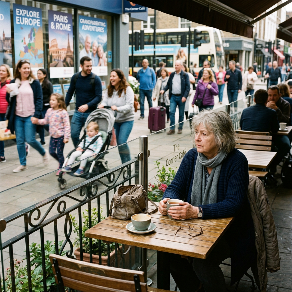 Reflective woman feeling left behind